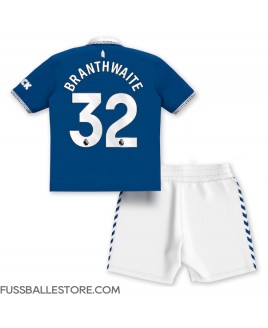 Günstige Everton Jarrad Branthwaite #32 Heimtrikotsatz Kinder 2023-24 Kurzarm (+ Kurze Hosen)